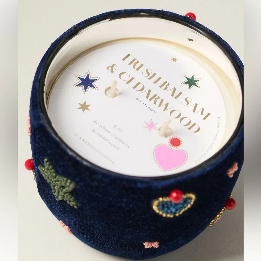 Anthropologie Velvet Icon Woody Fresh Balsam & Cedarwood | Small | NIB